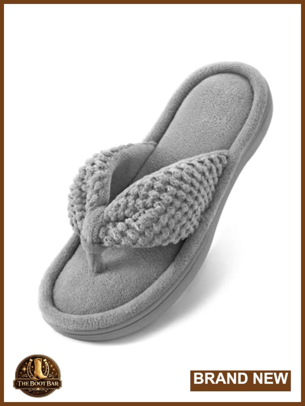 Women's Popcorn Flip Flop House Slipper Memory Foam